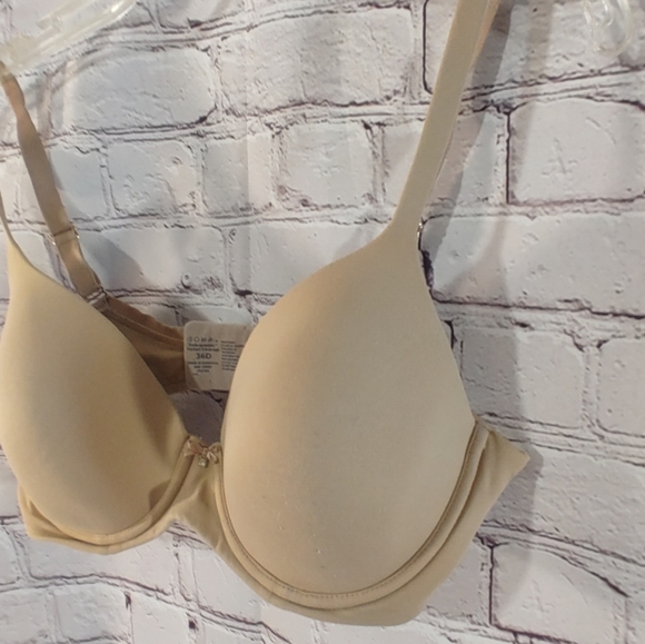 Soma Embraceable Perfect Coverage Underwire Beige Bra 36D - Picture 3 of 16